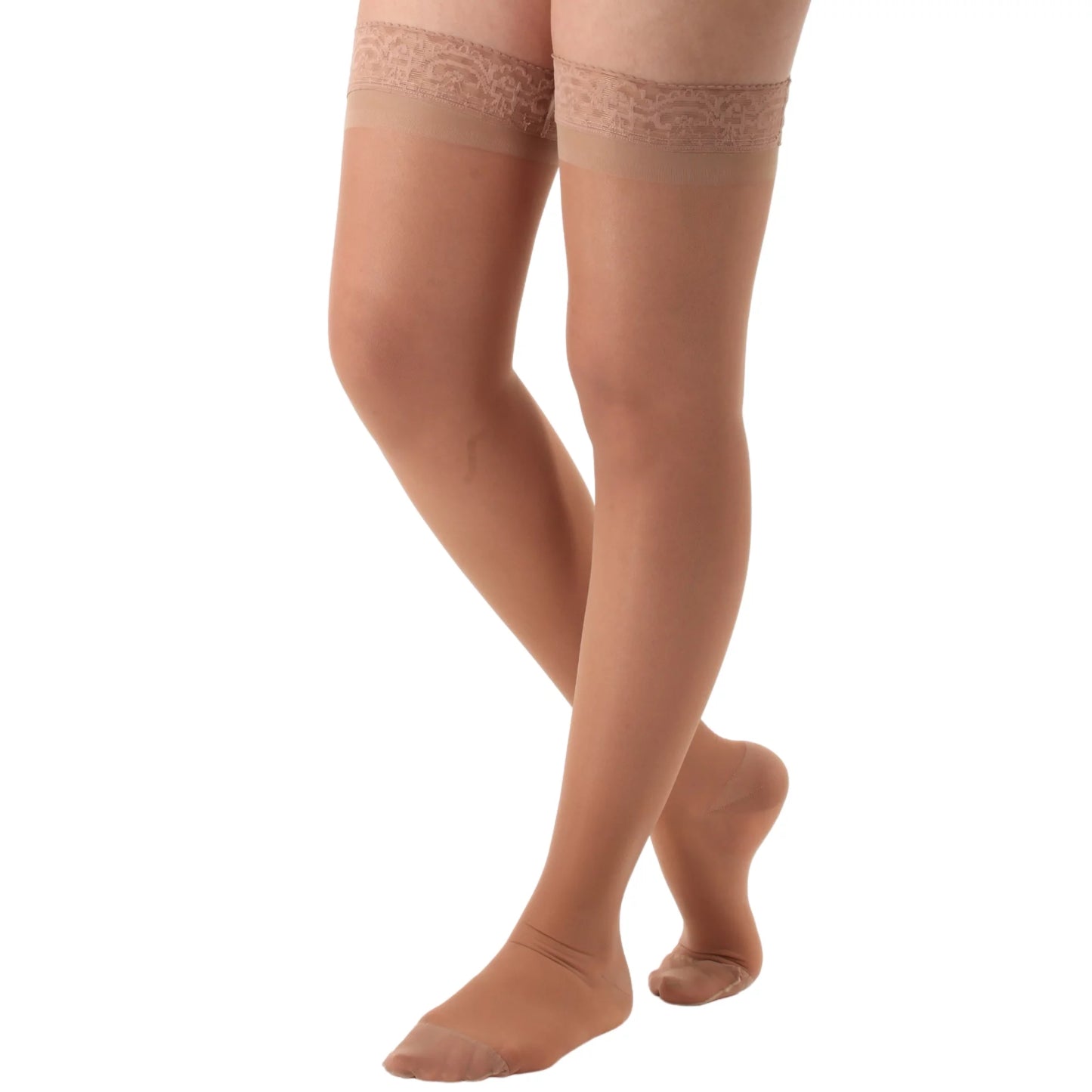 Juzo -  Naturally Sheer - Thigh High - 20-30mmHg - Beige - Compression Stockings