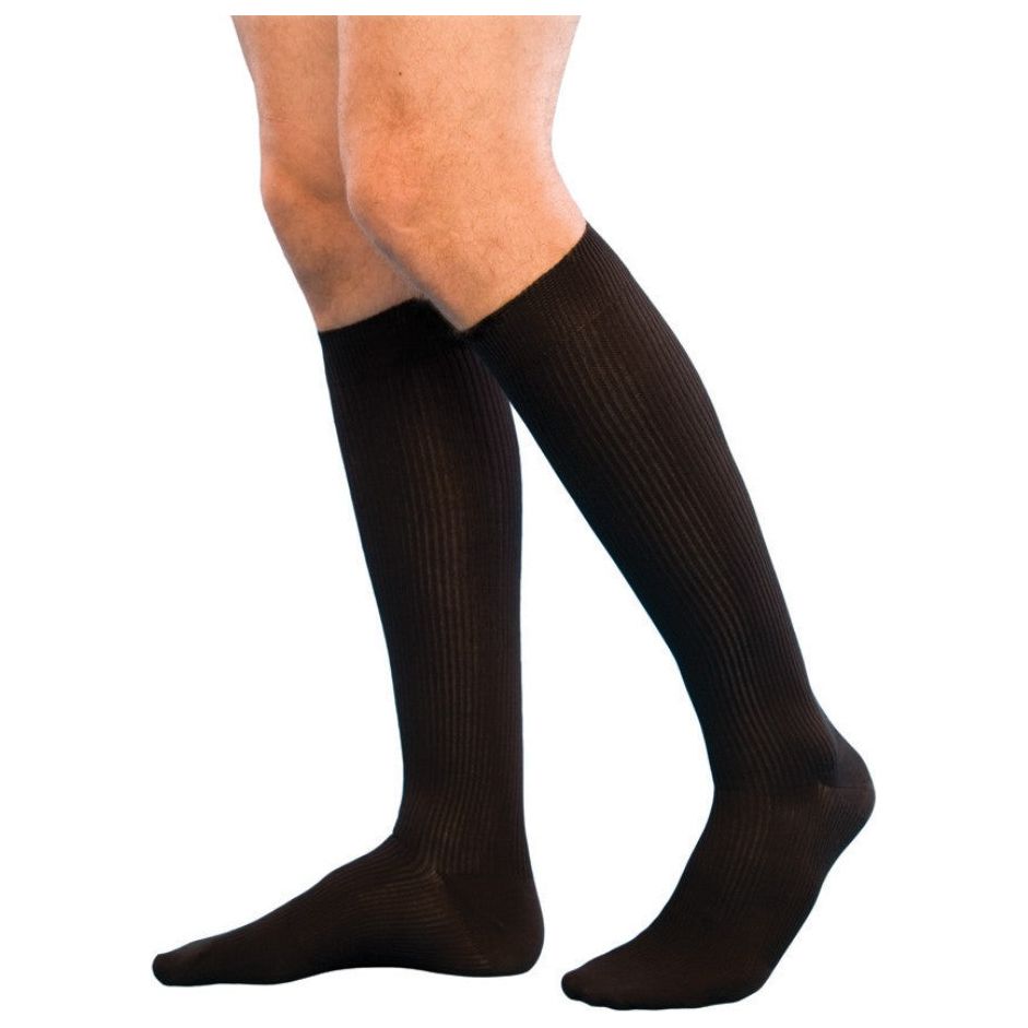 Sigvaris - Women Cushioned Cotton - Knee High - 20-30mmHg - Black - Compression Stockings