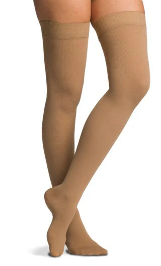 Sigvaris - Women Cotton - Thigh High - 30-40mmHg - Light Beige - Compression Stockings